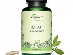 Vegavero Organic Sage Extract 500 mg, 120 Capsule (Salvie)